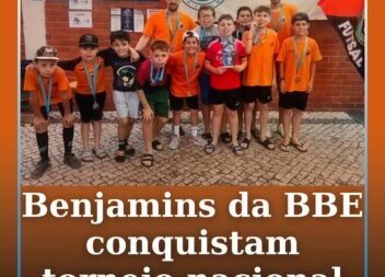 A equipa de Benjamins da BBE venceu o torneio realizado nos dias 13 e 14 de junh