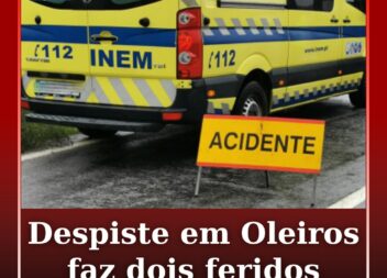 Duas pessoas ficaram feridas, na tarde desta quarta-feira