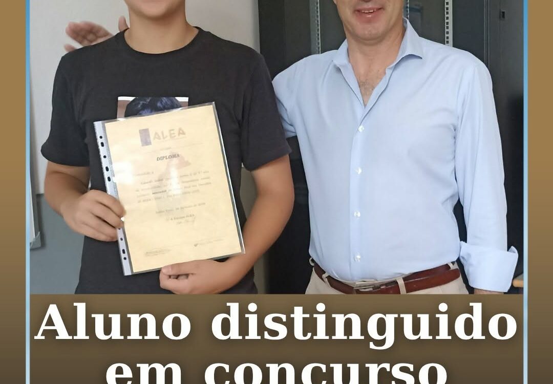 Eduardo Santos, aluno do 9.º E do Agrupamento de Escolas Amato Lusitano