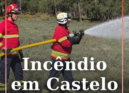 Está a ocorrer um incêndio florestal próximo da aldeia de Escalos de Cima.