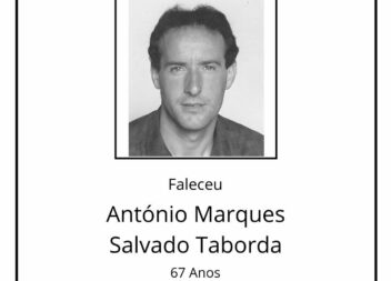 Faleceu António Marques Salvado Taborda, aos 67 anos de idade