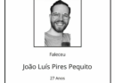 Faleceu João Luís Pires Pequito, aos 27 anos, residente em Pergulho.
