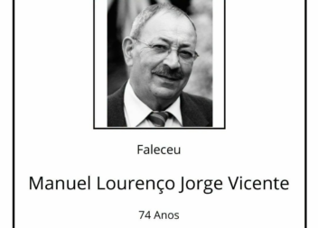 Faleceu Manuel Lourenço Jorge Vicente, aos 74 anos, natural da Sertã.