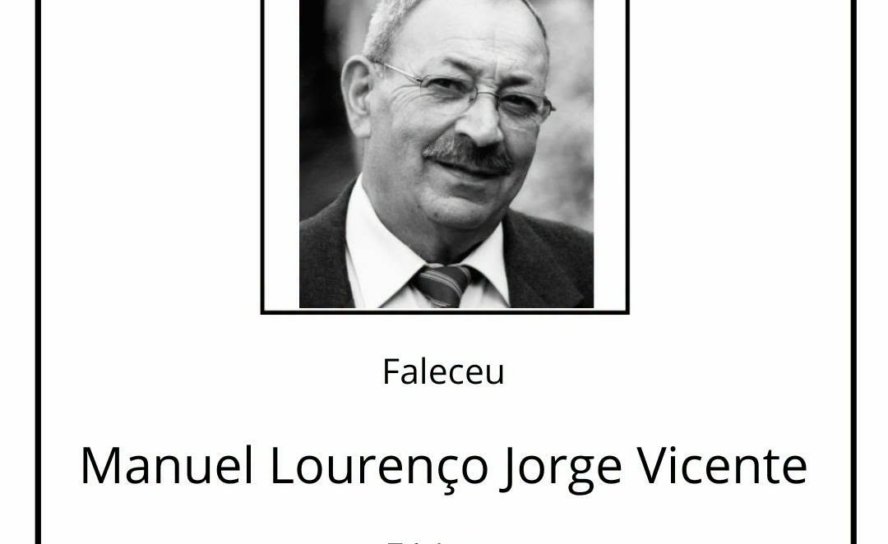 Faleceu Manuel Lourenço Jorge Vicente, aos 74 anos, natural da Sertã.