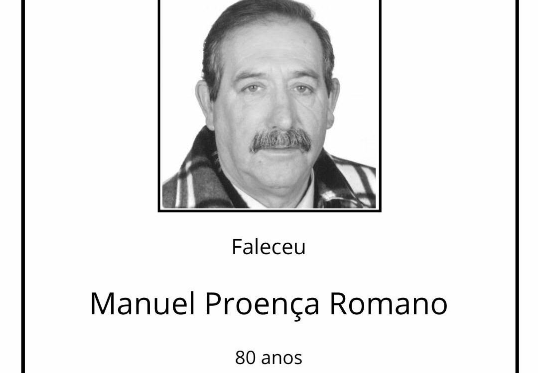 Faleceu Manuel Proença Romano, aos 80 anos, natural de Oledo.