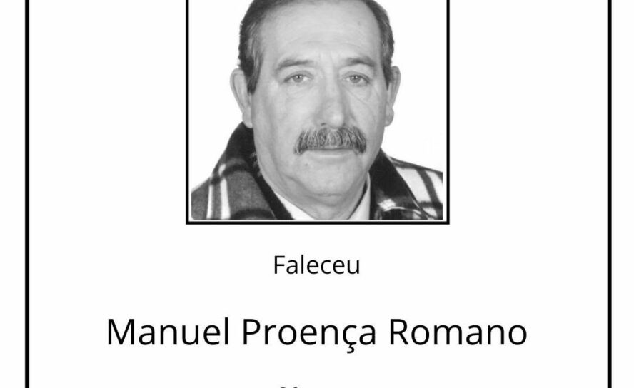 Faleceu Manuel Proença Romano, aos 80 anos, natural de Oledo.
