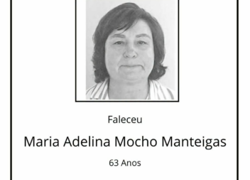 Faleceu Maria Adelina Mocho Manteigas, aos 63 anos de idade.