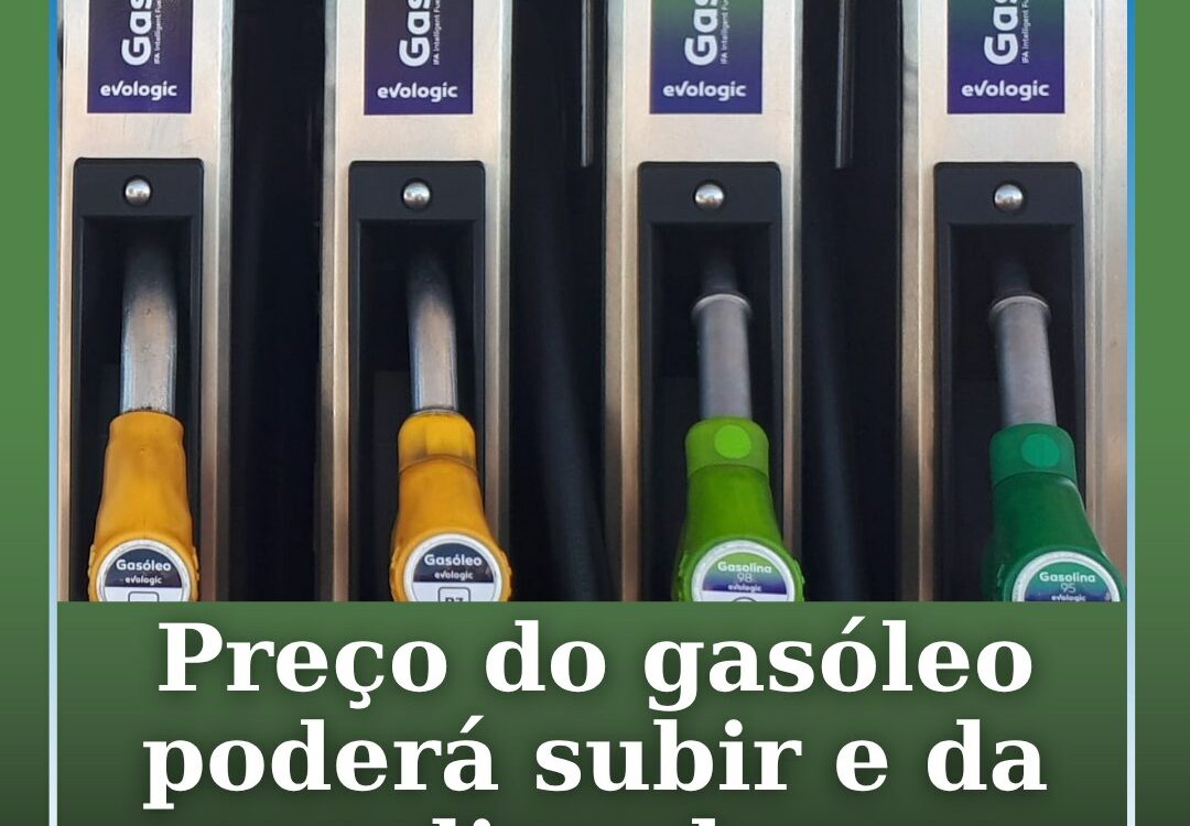 Gasóleo sobe 4 cêntimos e gasolina desce 1
