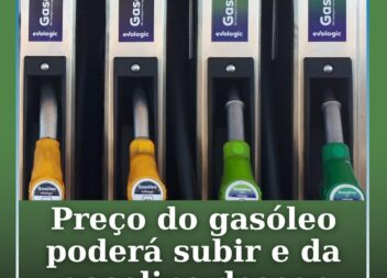 Gasóleo sobe 4 cêntimos e gasolina desce 1