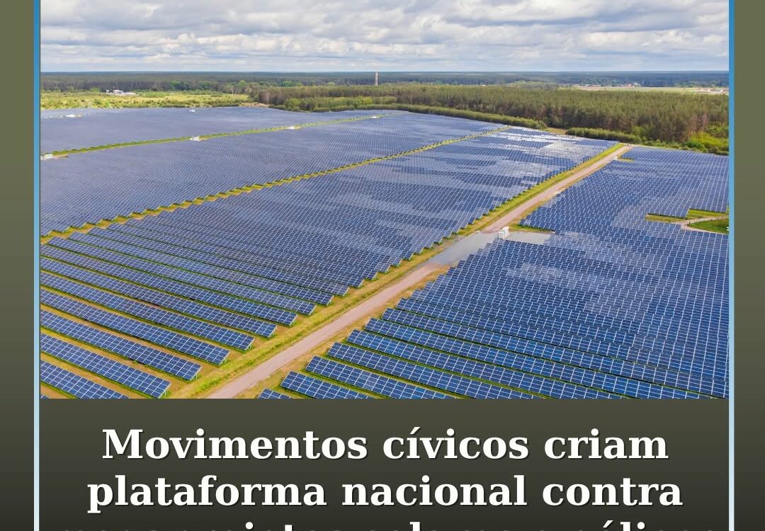Nove movimentos cívicos e associações de todo o país criaram uma plataforma naci