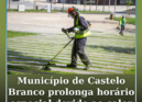 O Município de Castelo Branco prolongou a alteração temporária do horário de tra