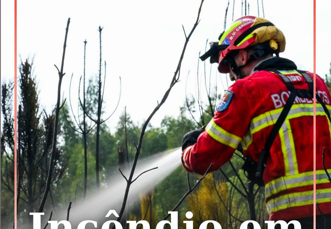 O alerta para o incêndio em Meimão no concelho de Penamacor