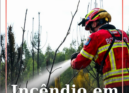 O alerta para o incêndio em Meimão no concelho de Penamacor
