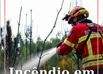 O alerta para o incêndio em Meimão no concelho de Penamacor