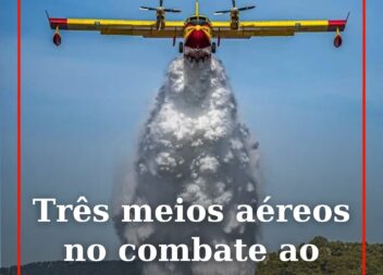 O alerta para o incêndio em zona de mato no concelho de Idanha-a-Nova