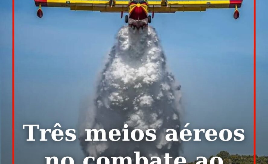 O alerta para o incêndio em zona de mato no concelho de Idanha-a-Nova