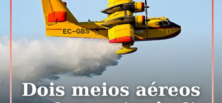 O alerta para o incêndio em zona de povoamento florestal em Janeiro de Cima