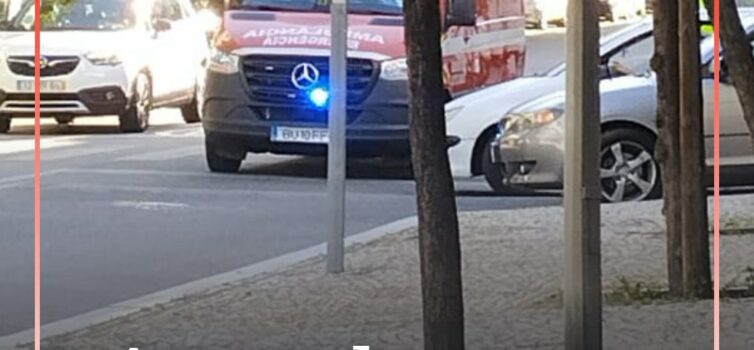 O alerta para um atropelamento na Av. Humberto Delgado, em Castelo Branco
