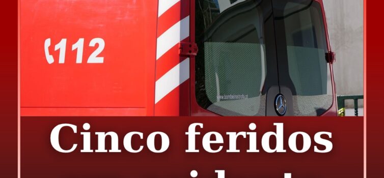 O alerta para uma colisão rodoviária na EM533 em Olival, Sertã