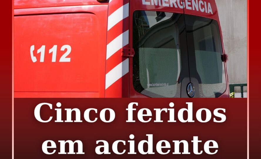 O alerta para uma colisão rodoviária na EM533 em Olival, Sertã