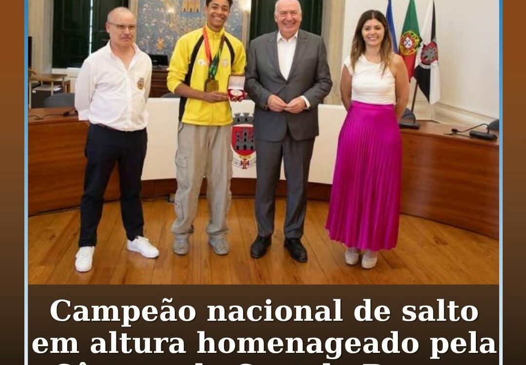 O jovem atleta Luís Baldaia