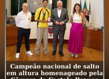 O jovem atleta Luís Baldaia