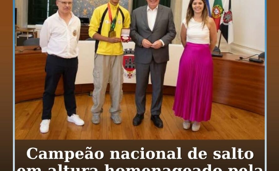 O jovem atleta Luís Baldaia