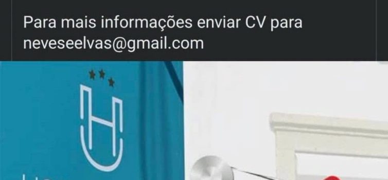 Oferta de emprego disponível na Residencial Horta D'Alva em Castelo Branco