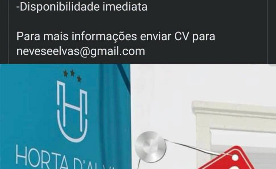 Oferta de emprego disponível na Residencial Horta D'Alva em Castelo Branco