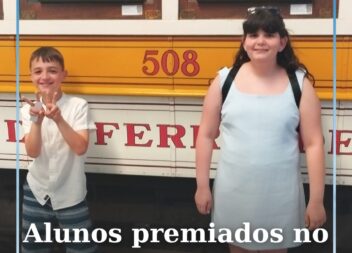 Os Alunos João Pais e Eva Pires