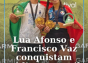Os atletas Lua Afonso e Francisco Vaz, do Penta Clube da Covilhã