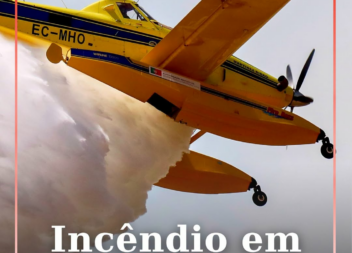 Um incêndio deflagrou na manhã deste sábado, 27 de junho, numa zona agrícola