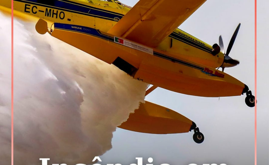 Um incêndio deflagrou na manhã deste sábado, 27 de junho, numa zona agrícola