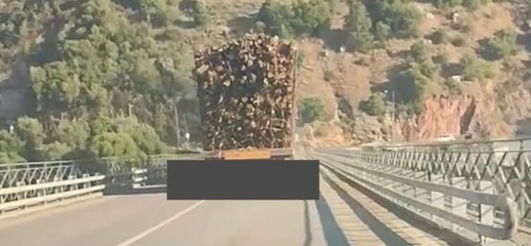 Um vídeo partilhado nas redes sociais por uma condutora mostra um veículo pesado
