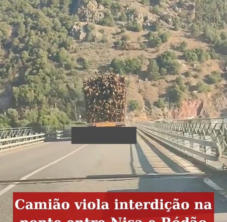 Um vídeo partilhado nas redes sociais por uma condutora mostra um veículo pesado