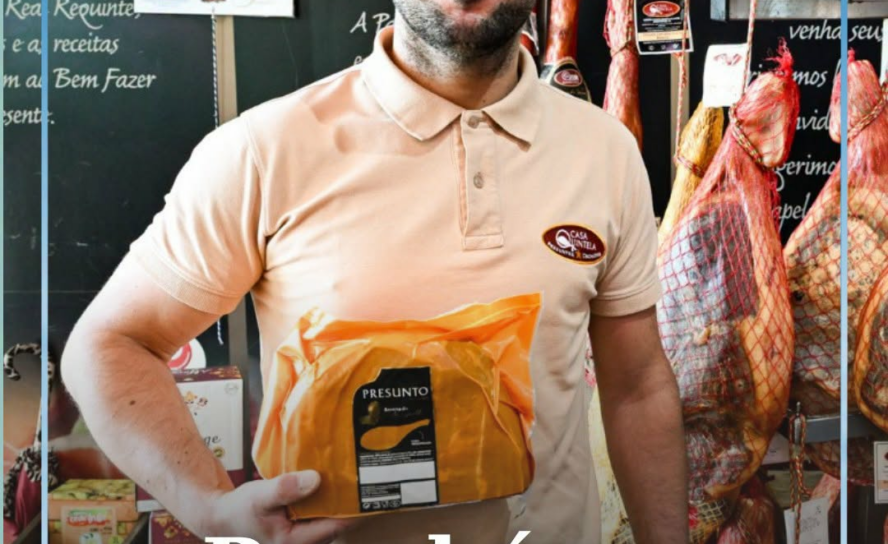 Valdemar Barata, gerente da Boutique do Presunto, localizada na Devesa