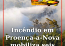 O alerta para o incêndio em zona de mato em Murteirinha, São Pedro do Esteval