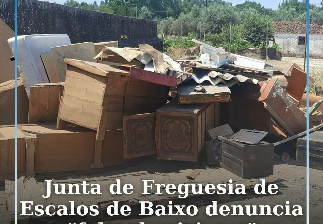 A Junta de Freguesia de Escalos de Baixo denunciou, através das redes sociais