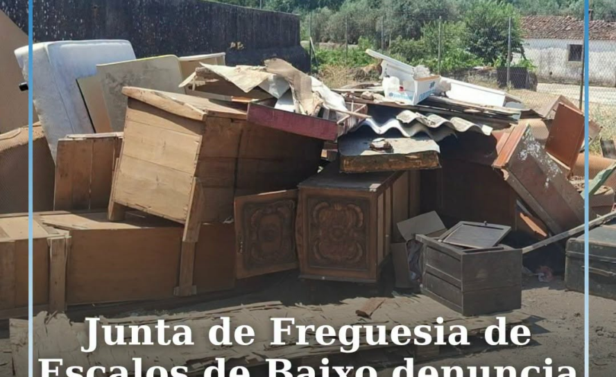 A Junta de Freguesia de Escalos de Baixo denunciou, através das redes sociais
