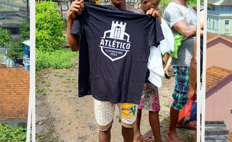 Atlético Albicastrense leva solidariedade a São Tomé e Príncipe