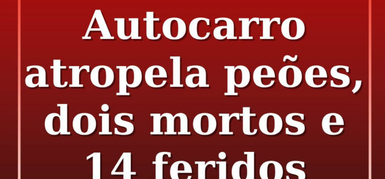 Duas pessoas morreram e pelo menos 14 ficaram feridas