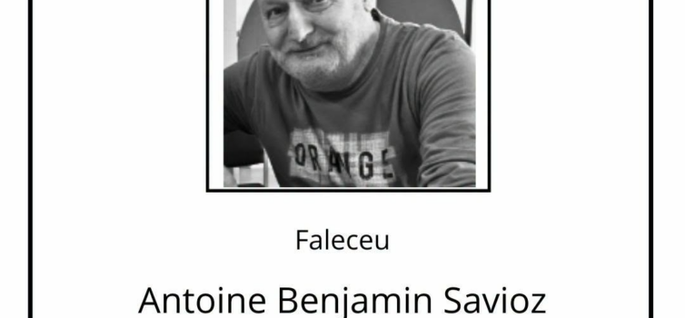 Faleceu Antoine Benjamin Savioz, de nacionalidade suíça e residente em Casegas.