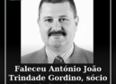 Faleceu António João Trindade Gordino, sócio n.º 3