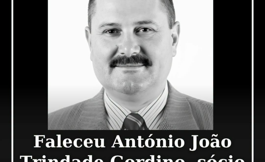 Faleceu António João Trindade Gordino, sócio n.º 3