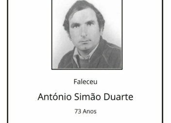 Faleceu António Simão Duarte, aos 73 anos, natural de Maxial da Ladeira