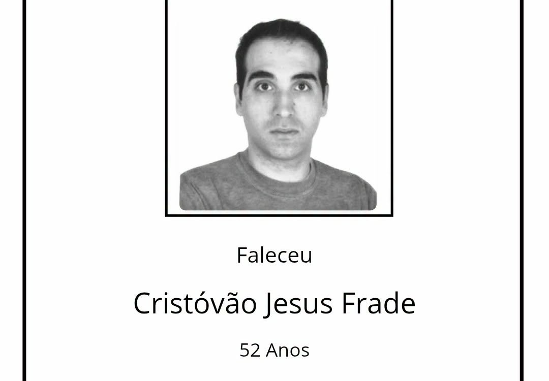 Faleceu Cristovão de Jesus Frade, aos 52  anos, natural de França.