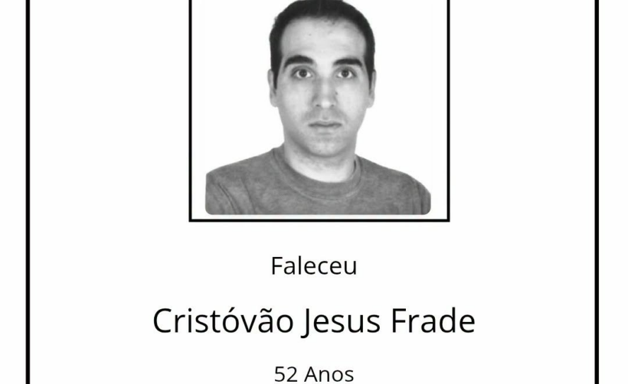 Faleceu Cristovão de Jesus Frade, aos 52  anos, natural de França.