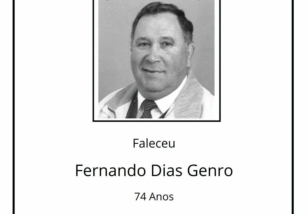 Faleceu Fernando Dias Genro, aos 74 anos, natural de São Jorge da Beira