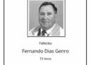 Faleceu Fernando Dias Genro, aos 74 anos, natural de São Jorge da Beira