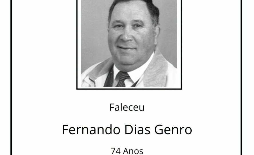 Faleceu Fernando Dias Genro, aos 74 anos, natural de São Jorge da Beira